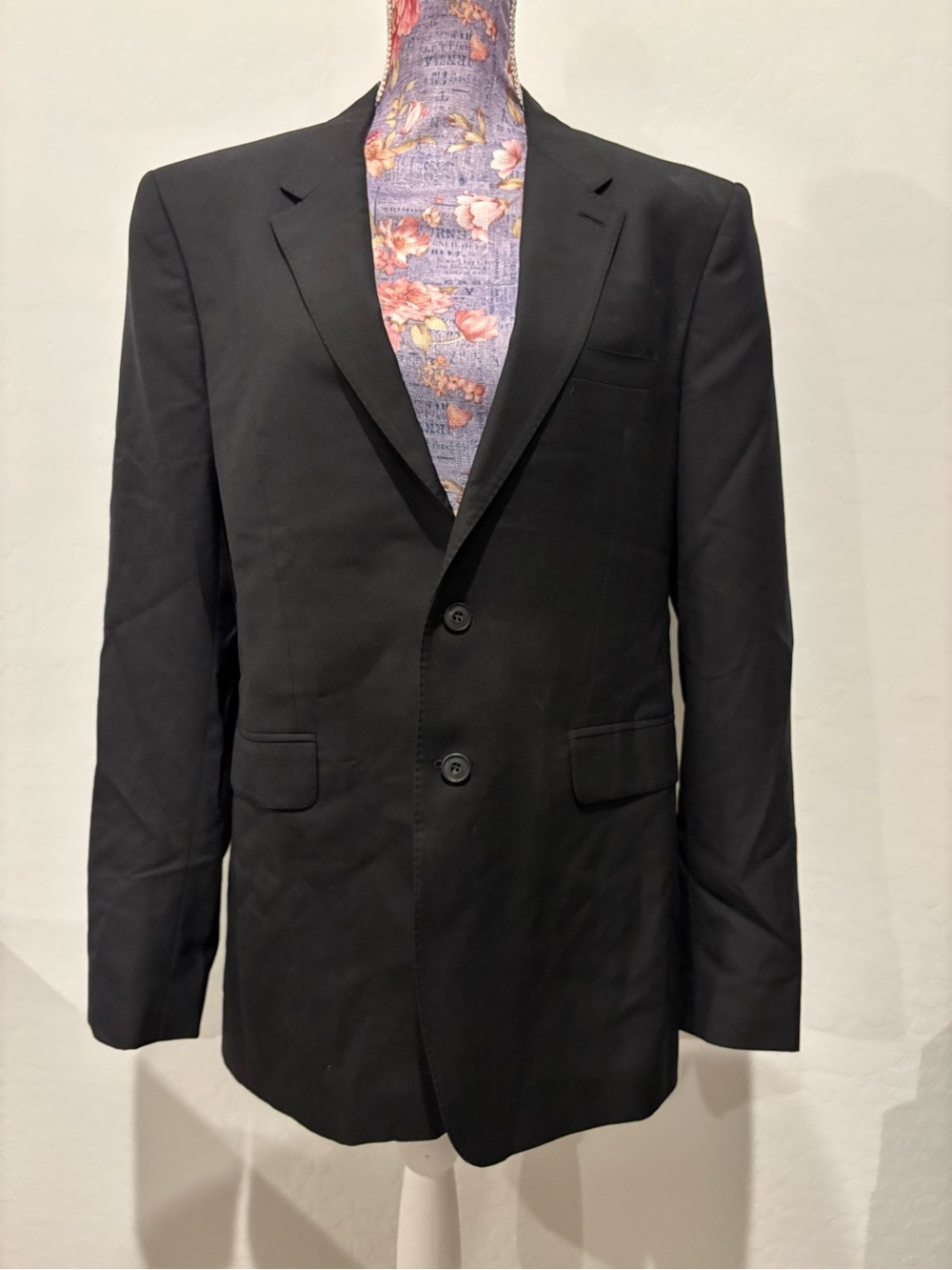 Burberry Classic Men's Black Two-Button Blazer
